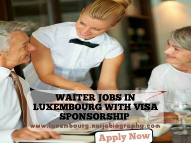 waiter jobs in Luxembourg